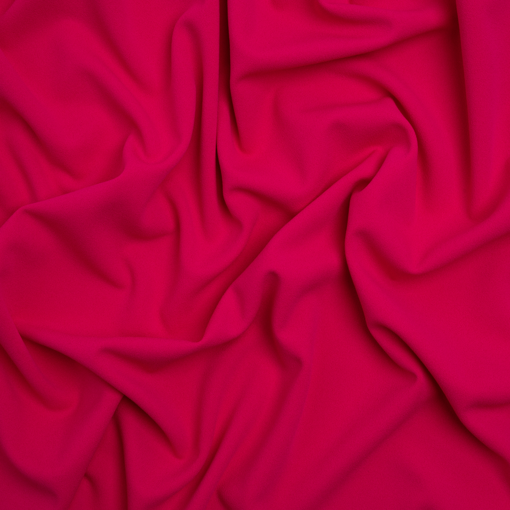 Stretch Polyester Liverpool Knit – Hot Pink – Designer Deadstock Stretch Polyester Liverpool Knit – Hot Pink – Designer Deadstock