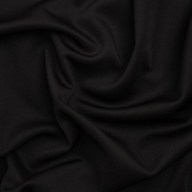 Stretch Polyester Scuba Knit – Black – Designer Deadstock Stretch Polyester Scuba Knit – Black – Designer Deadstock