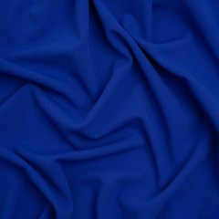 Stretch Polyester Crepe Double Knit – Cobalt Blue – Designer Deadstock Stretch Polyester Crepe Double Knit – Cobalt Blue – Designer Deadstock