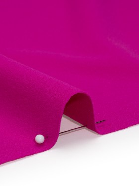 Stretch Polyester Crepe Double Knit – Magenta Pink – Designer Deadstock Stretch Polyester Crepe Double Knit – Magenta Pink – Designer Deadstock