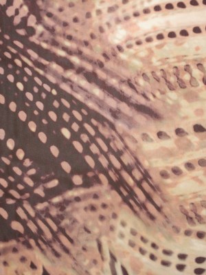 Rayon Chiffon Panel – Garnet Red and Beige Spotted Abstract – Made in Italy Rayon Chiffon Panel – Garnet Red and Beige Spotted Abstract – Made in Italy