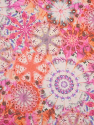 Polyester Chiffon – Pink, Red and Purple Kaleidoscope Tie Dye – Made in Italy Polyester Chiffon – Pink, Red and Purple Kaleidoscope Tie Dye – Made in Italy