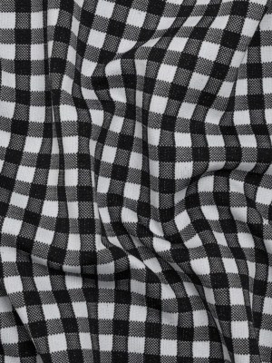Stretch Knit Jacquard by Mara Hoffman – Black and White Gingham Check – Designer Deadstock Stretch Knit Jacquard by Mara Hoffman – Black and White Gingham Check – Designer Deadstock