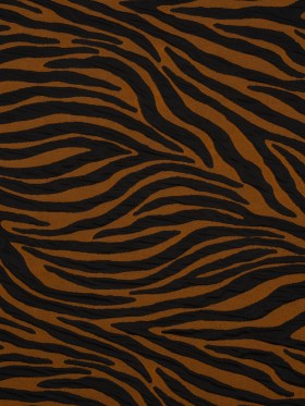 Stretch Knit Jacquard by Mara Hoffman – Burnt Orange and Black Tiger Stripes – Designer Deadstock Stretch Knit Jacquard by Mara Hoffman – Burnt Orange and Black Tiger Stripes – Designer Deadstock