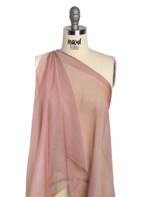 Chiffon-Like Silk Voile – Light Gray and Mauve Iridescent – Adelaide Collection Chiffon-Like Silk Voile – Light Gray and Mauve Iridescent – Adelaide Collection