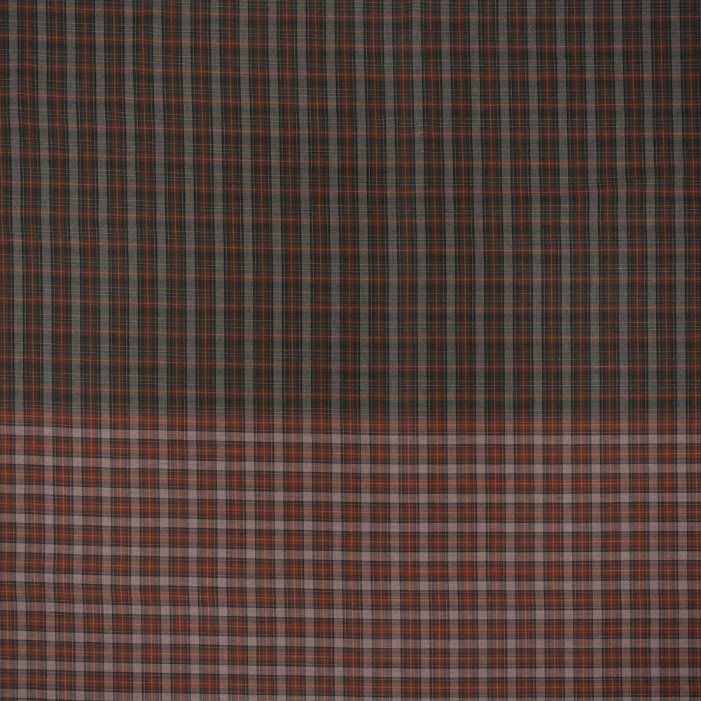 Cotton Shirting Panel – Red and Green Plaid – Deadstock Cotton Shirting Panel – Red and Green Plaid – Deadstock