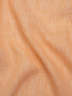 Lightweight Linen Woven – Orange and White Candy Stripes Lightweight Linen Woven – Orange and White Candy Stripes