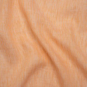 Lightweight Linen Woven – Orange and White Candy Stripes Lightweight Linen Woven – Orange and White Candy Stripes