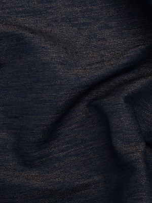 Heavyweight Metallic Linen Woven – Navy Blue and Gold Heavyweight Metallic Linen Woven – Navy Blue and Gold