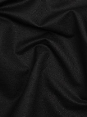 Medium Weight Linen and Cotton Woven – Black Medium Weight Linen and Cotton Woven – Black