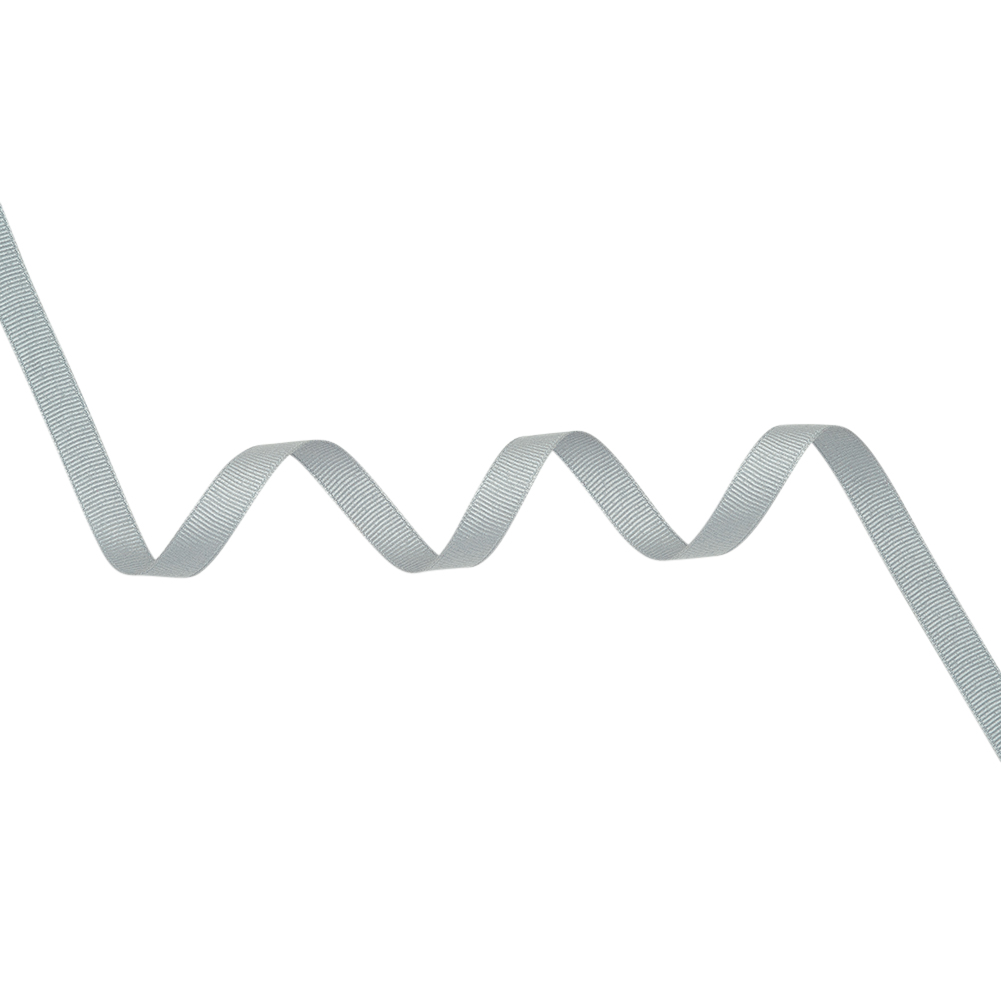 Grosgrain Ribbon – 10mm – Silver Grosgrain Ribbon – 10mm – Silver