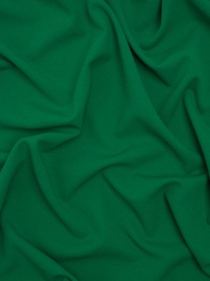 Stretch Polyester Crepe Double Knit – Grass Green – Designer Deadstock Stretch Polyester Crepe Double Knit – Grass Green – Designer Deadstock