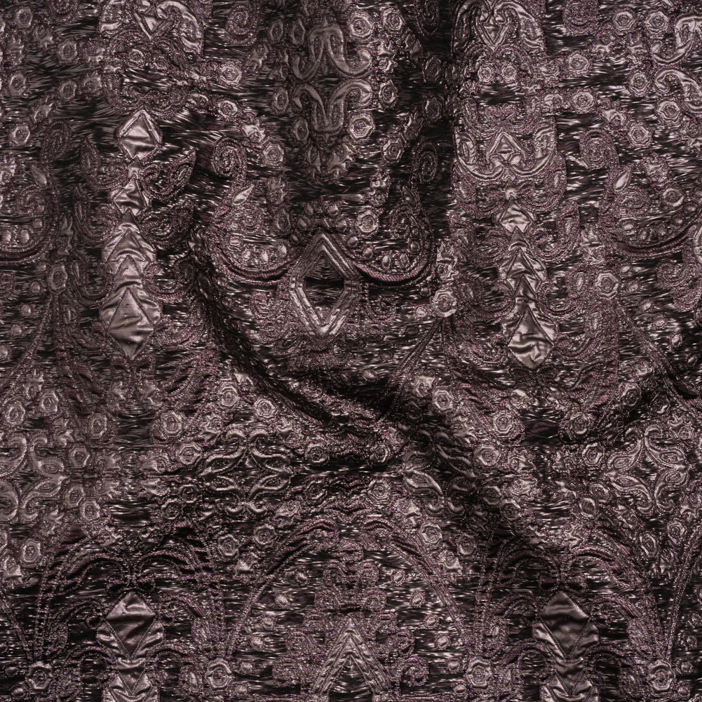 Metallic Luxury Brocade – Dusk Purple Fancy Chandeliers Metallic Luxury Brocade – Dusk Purple Fancy Chandeliers