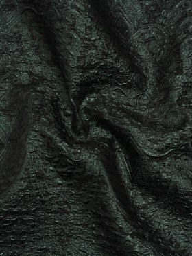 Metallic Luxury Brocade – Dark Green Fancy Chandeliers Metallic Luxury Brocade – Dark Green Fancy Chandeliers