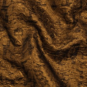 Metallic Luxury Brocade – Copper Fancy Chandeliers Metallic Luxury Brocade – Copper Fancy Chandeliers