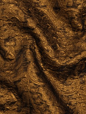 Metallic Luxury Brocade – Copper Fancy Chandeliers Metallic Luxury Brocade – Copper Fancy Chandeliers