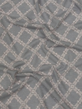 Dusty Purple and Pale Pink Decorative Lattice Polyester and Rayon Jersey Dusty Purple and Pale Pink Decorative Lattice Polyester and Rayon Jersey