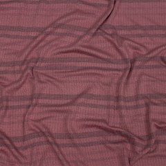 Rose and Charcoal Striped Stretch Rayon Rib Knit Rose and Charcoal Striped Stretch Rayon Rib Knit