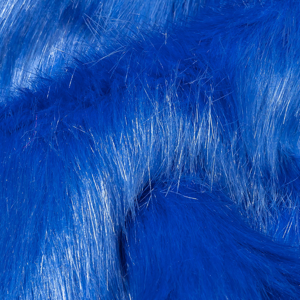 Bright Blue Luxury Faux Fur