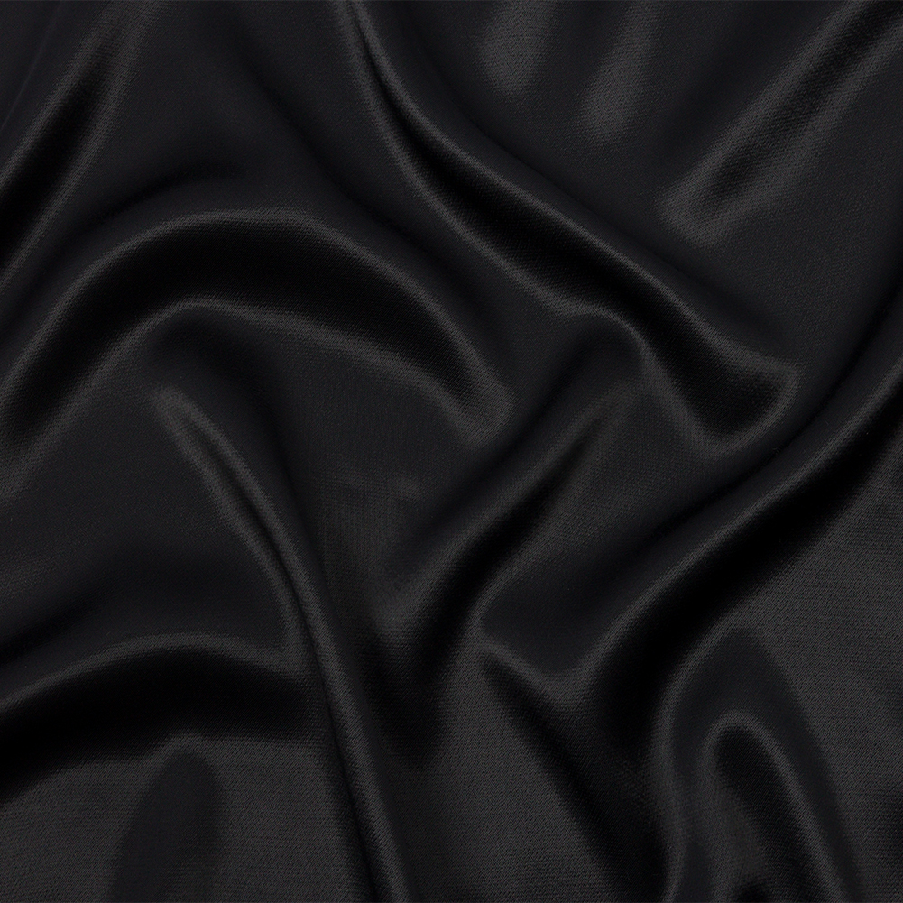 Sustainable Viscose Fluid Satin – Black – Mood Exclusive Elliana Collection Sustainable Viscose Fluid Satin – Black – Mood Exclusive Elliana Collection