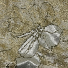 Metallic Silver and Gold Mottled Floral Luxury Brocade Metallic Silver and Gold Mottled Floral Luxury Brocade
