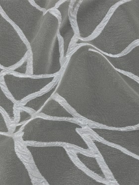 Metallic White Abstract Lines Luxury Burnout Brocade Metallic White Abstract Lines Luxury Burnout Brocade