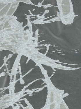 Metallic White Abstract Splatters Luxury Burnout Brocade Metallic White Abstract Splatters Luxury Burnout Brocade
