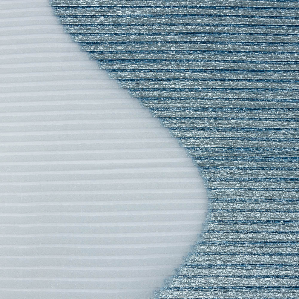 Metallic Han Blue Waves Pleated Luxury Burnout Brocade Metallic Han Blue Waves Pleated Luxury Burnout Brocade