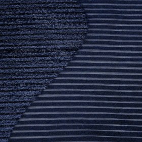 Metallic Navy Blue Waves Pleated Luxury Burnout Brocade Metallic Navy Blue Waves Pleated Luxury Burnout Brocade