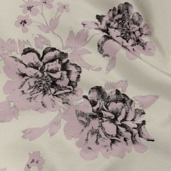 Metallic Black, Orchid and Pale Gray Floral Luxury Brocade Metallic Black, Orchid and Pale Gray Floral Luxury Brocade