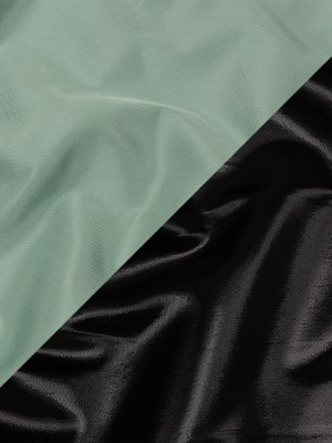 Olwyn Metallic Black and Glass Sea Double Faced Luxury Mikado Olwyn Metallic Black and Glass Sea Double Faced Luxury Mikado