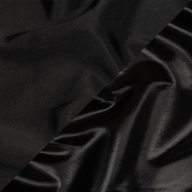 Olwyn Metallic Black Double Faced Luxury Mikado Olwyn Metallic Black Double Faced Luxury Mikado