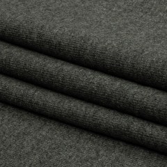 Famous Designer Heathered Gray Blended Wool Double Knit Famous Designer Heathered Gray Blended Wool Double Knit
