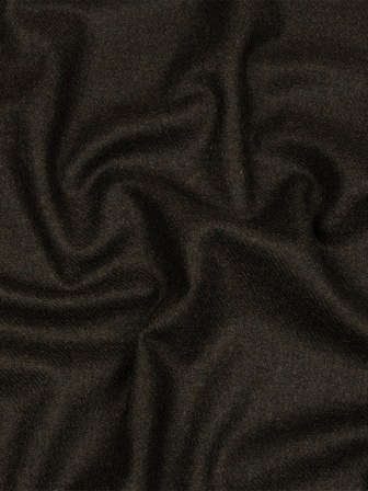 Famous Designer Black and Chocolate Torte Mottled Blended Wool Twill Suiting Famous Designer Black and Chocolate Torte Mottled Blended Wool Twill Suiting