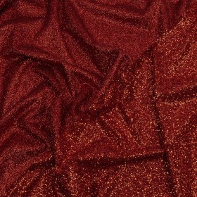 Double Faced Glitter Tulle – Fiery Red – Gala Collection Double Faced Glitter Tulle – Fiery Red – Gala Collection
