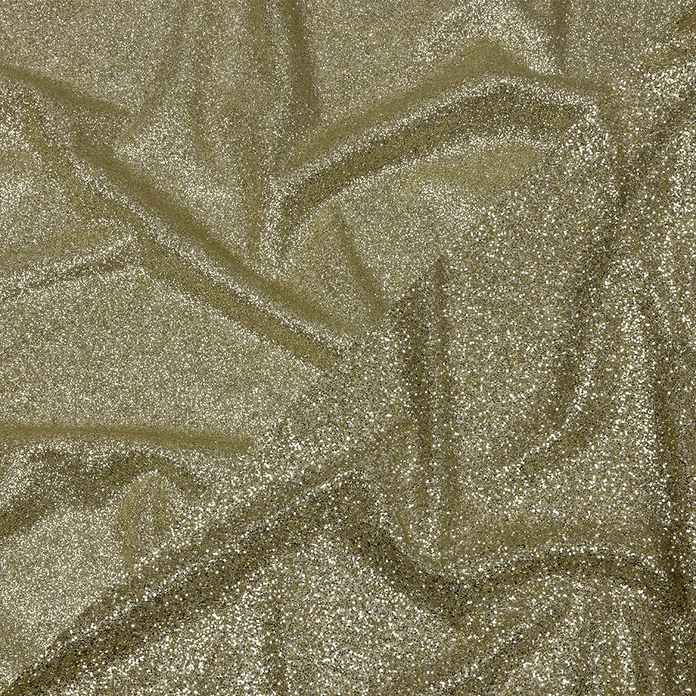 Double Faced Glitter Tulle – Champagne – Gala Collection Double Faced Glitter Tulle – Champagne – Gala Collection