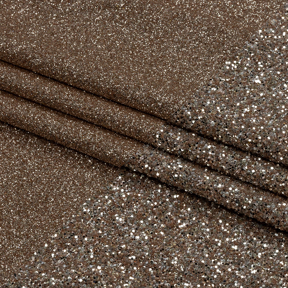 Double Faced Glitter Tulle – Rose Gold and Silver – Gala Collection Double Faced Glitter Tulle – Rose Gold and Silver – Gala Collection