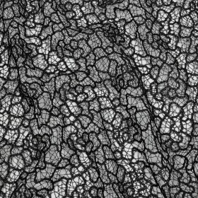 Guipure Lace with Glitter – Black Meandering Lines Guipure Lace with Glitter – Black Meandering Lines
