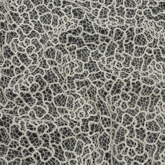 Guipure Lace with Glitter – White Meandering Lines Guipure Lace with Glitter – White Meandering Lines