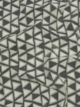 3D Puffy Glitter Tulle – Brilliant White Triangle Rows 3D Puffy Glitter Tulle – Brilliant White Triangle Rows