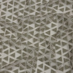 3D Puffy Glitter Tulle – Mink Triangle Rows 3D Puffy Glitter Tulle – Mink Triangle Rows
