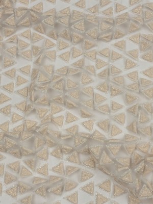 3D Puffy Glitter Tulle – Pale Pink Triangle Rows 3D Puffy Glitter Tulle – Pale Pink Triangle Rows