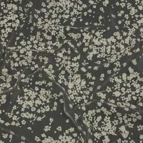 3D Puffy Glitter Tulle – Champagne and White Floral 3D Puffy Glitter Tulle – Champagne and White Floral