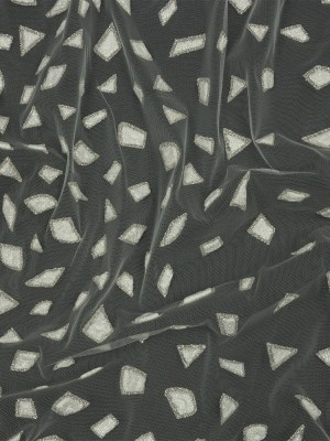 3D Puffy Glitter Tulle – Off White Geometric Gradient 3D Puffy Glitter Tulle – Off White Geometric Gradient