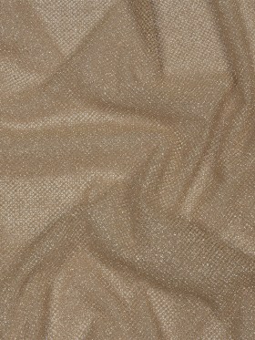 3D Puffy Glitter Tulle – Tan and Silver Packed Polka Dots 3D Puffy Glitter Tulle – Tan and Silver Packed Polka Dots