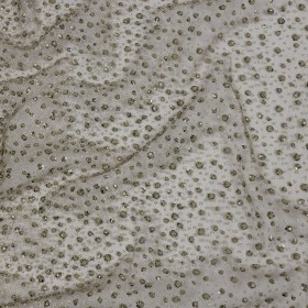 3D Glitter Tulle – Mink Puffy Spots Gradient 3D Glitter Tulle – Mink Puffy Spots Gradient