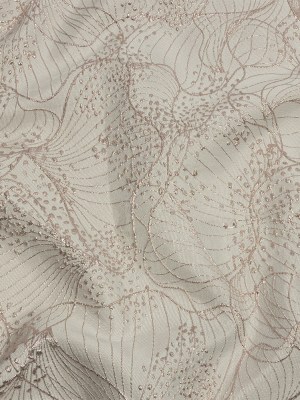 Metallic Rose Gold and Ivory Lines and Dots Luxury Brocade Metallic Rose Gold and Ivory Lines and Dots Luxury Brocade