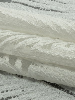 Metallic White Overlapped Nested Triangles Luxury Burnout Brocade Metallic White Overlapped Nested Triangles Luxury Burnout Brocade