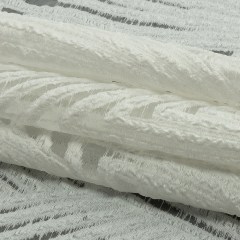 Metallic White Overlapped Nested Triangles Luxury Burnout Brocade Metallic White Overlapped Nested Triangles Luxury Burnout Brocade