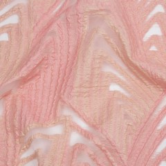 Metallic Pink and Peach Overlapped Nested Triangles Luxury Burnout Brocade Metallic Pink and Peach Overlapped Nested Triangles Luxury Burnout Brocade